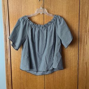 Gingham summer blouse